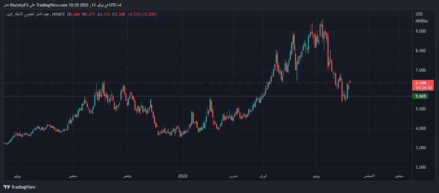 الرسم البياني اليومي للغاز الطبيعي الرسم البياني اليومي للغاز الطبيعي